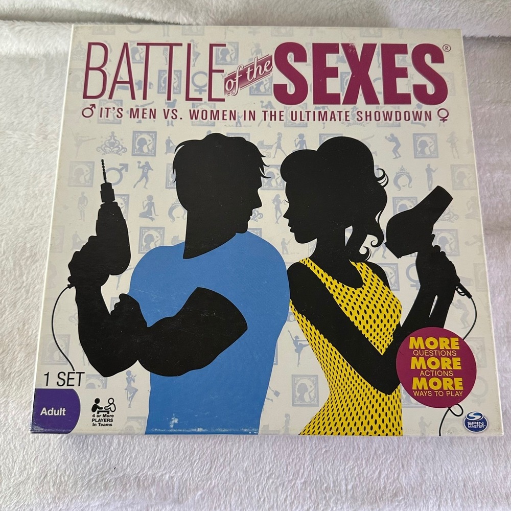 Spin Master Battle of the Sexes Board Game Adult OS Multicolor Excellent Trivia